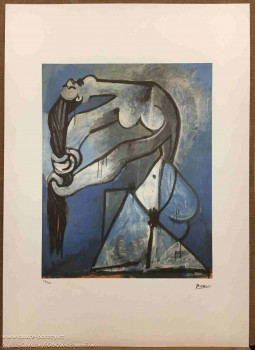 Pablo Picasso - Žena kroutící si vlasy