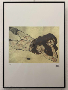 Egon Schiele - Ležící