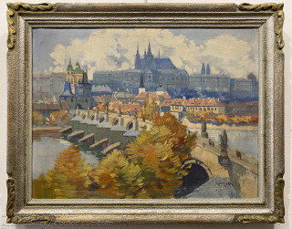 Jaroslav Holeček - Podzim na Karlově mostě