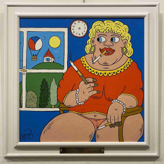 František Ringo Čech - Žena sedící u okna na Vinohradech