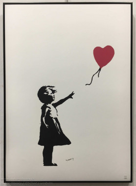 Banksy - Dívka s balonkem