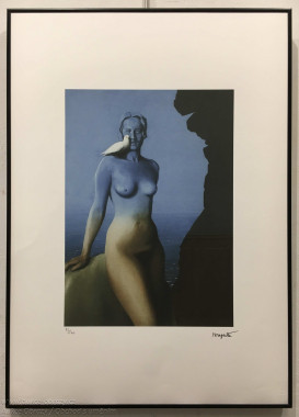 René François Ghislain Magritte - Žena s holubicí