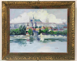 Josef Holeček - Pohled na Pražský hrad