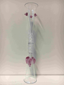 Bořek Šípek - Dekorativní dvojsklenička Růžová