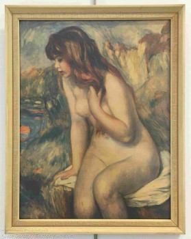 Pierre-Auguste Renoir - Dívka na kameni