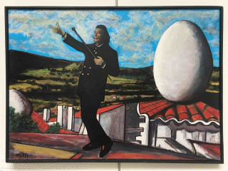 Jiří Máška - Salvador Dalí na střeše svého domu
