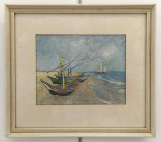 Vincent van Gogh - Rybářské bárky v Saintes- Maries-De-La-Mer