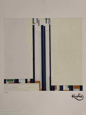 František Kupka - Abstraktní kompozice - Elevations Serie CIII.