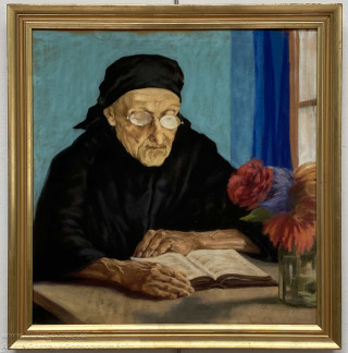 O. Schoniger - Portrét staré ženy