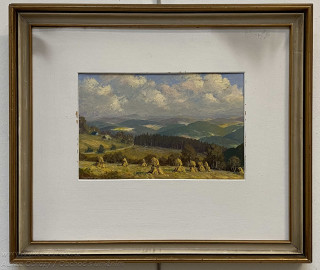 Adolf Hajduček - Žně v Beskydech