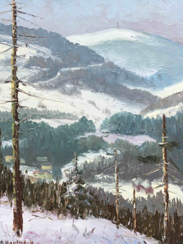 Adolf Hajduček - Zima v Beskydech