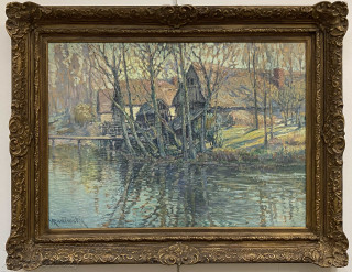 Václav Radimský - Stavení u řeky