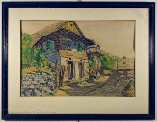 František Silva Toman - Chalupy ve Štramberku