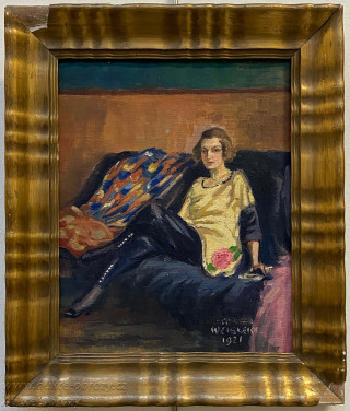 Autor neurčen - Dáma s cigaretou