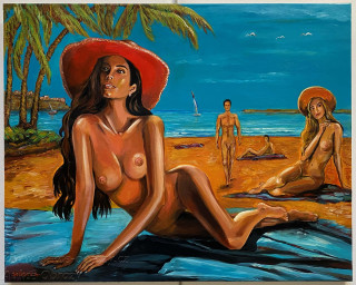 Jaroslav Jerry Svoboda - The Palms Trees At The Nuda Beach