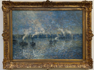 Autor neurčen - Parní lodě na Temži