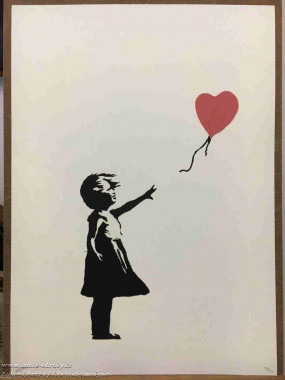 Banksy - Děvčátko s balonem